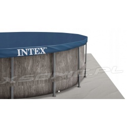 Basen ogrodowy 457 x 122 cm okrągły 6w1 szary stelażowy 26742 INTEX