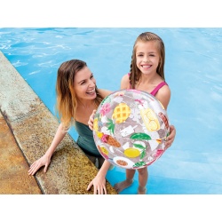 Dmuchana piłka plażowa do zabawy dla dzieci 51 cm INTEX 59040
