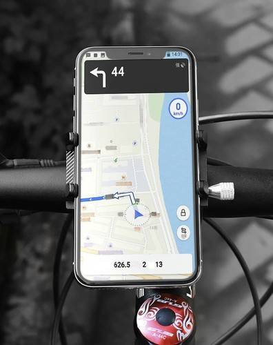 Uchwyt rowerowy na telefon kierownicę 2w1 gumka zabezpieczająca