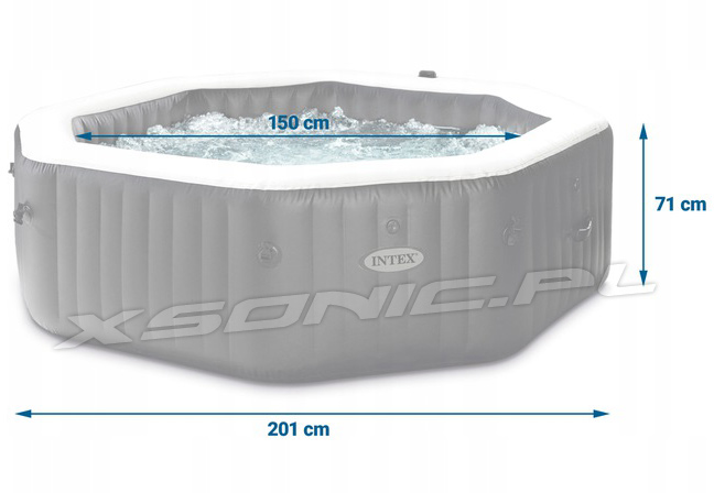 Dmuchane SPA 201 x 71 cm z hydromasażem 4 osobowe INTEX 28458