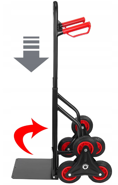 Wózek transportowy młynarka schodowy 6 kołowa obciążenie 200kg