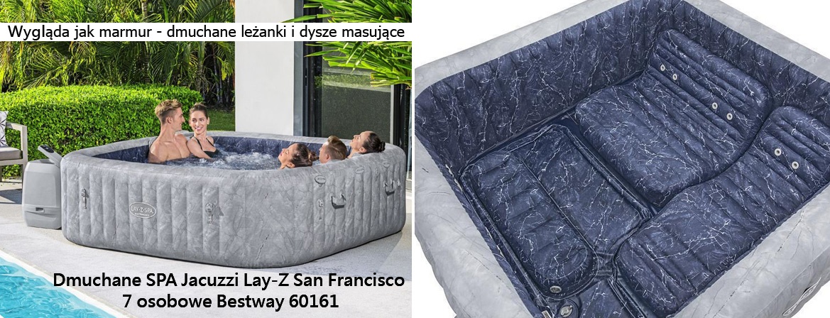 Dmuchane SPA Jacuzzi Lay-Z San Francisco 7 osobowe Bestway 60161